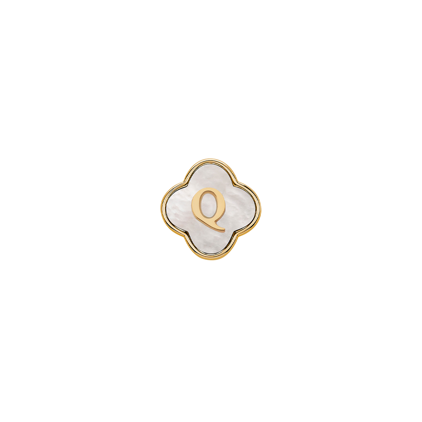 Pearl Clover Charms (Gold) - Plain Clover