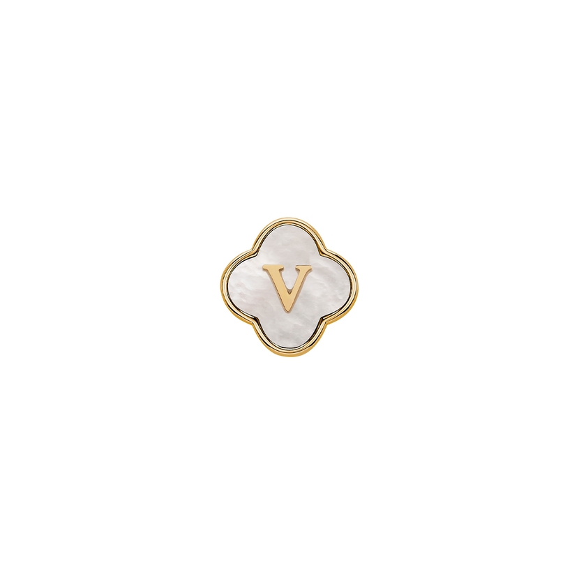 Pearl Clover Charms (Gold) - Plain Clover
