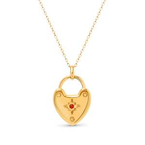 Photo Love Locket Necklace (Gold)