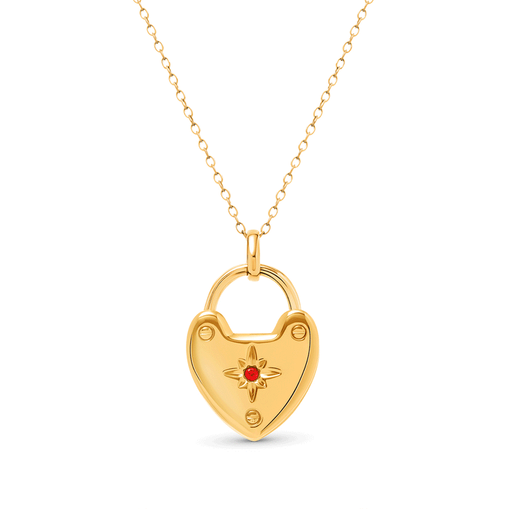 Photo Love Locket Necklace (Gold)