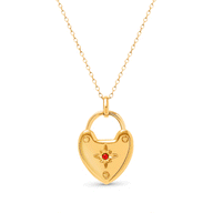 Photo Love Locket Necklace (Gold)