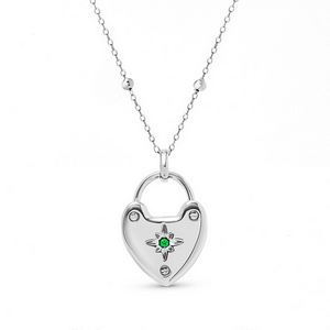 Photo Love Locket Necklace (Silver)