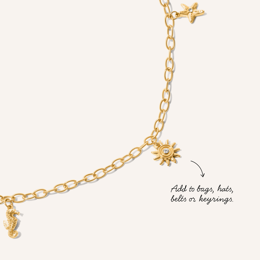 Summer Icon Hat Chain (Gold)