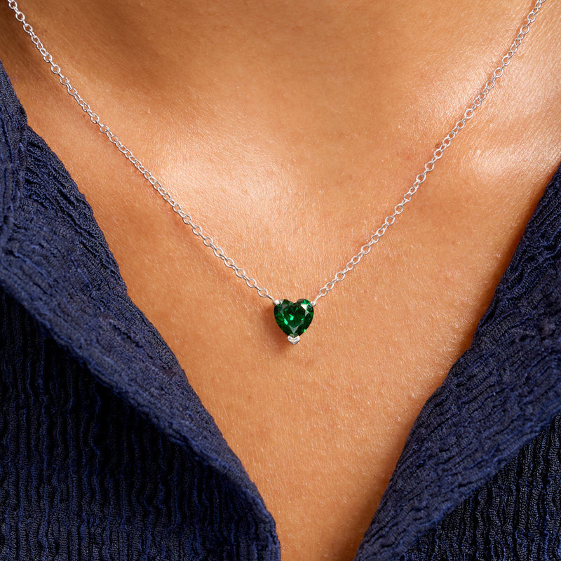 Heart Bracelet & Necklace Set (Silver)