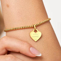 Small Beaded Bracelet (Gold)