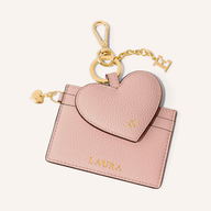Leather Heart Keyring (Blush Nude)