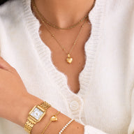 Heart Photo Locket Necklace (Gold)