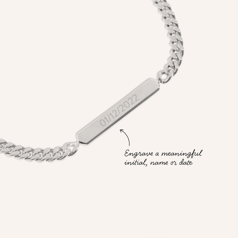 Men's Intersection ID Bracelet (Silver)