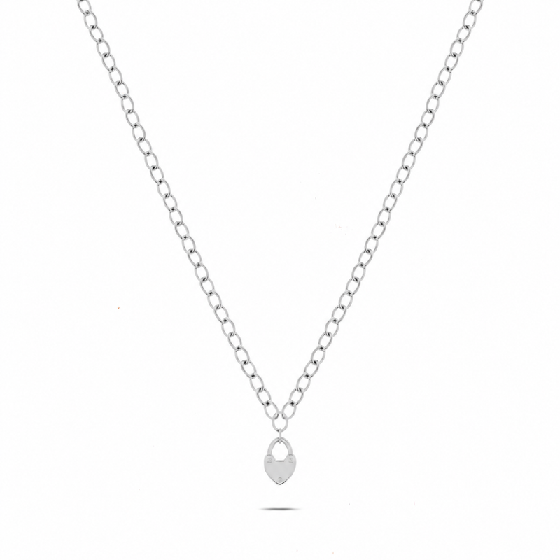 Love Locks Necklace (Silver)
