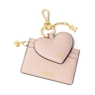 Leather Heart Keyring (Blush Nude)