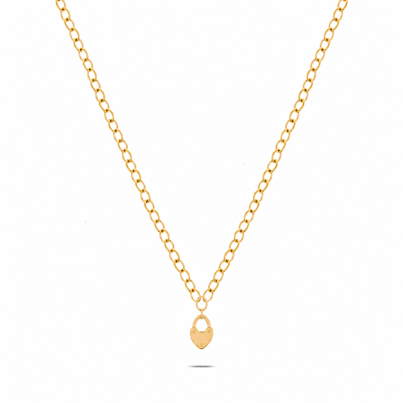 Love Locks Necklace (Gold)