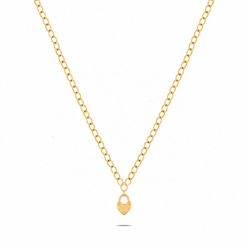 Love Locks Necklace (Gold)