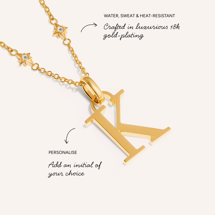 Written in the Stars Initial Necklace (Gold)