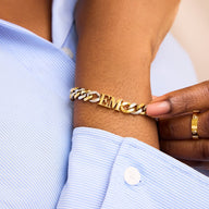 Initial Curb Set (Gold/Silver)