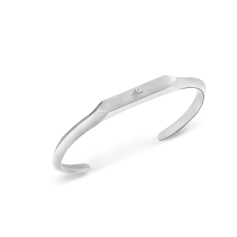 Intersection Cuff Bangle (Silver)