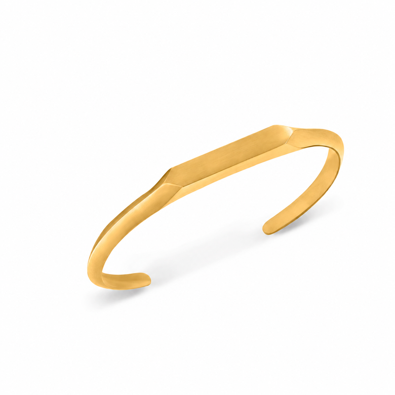 Intersection Cuff Bangle (Gold)