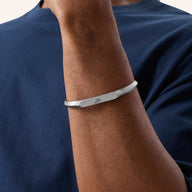 Intersection Cuff Bangle (Silver)