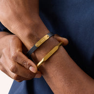 Intersection Cuff Bangle (Gold)