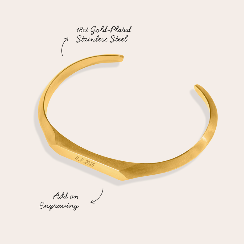 Intersection Cuff Bangle (Gold)