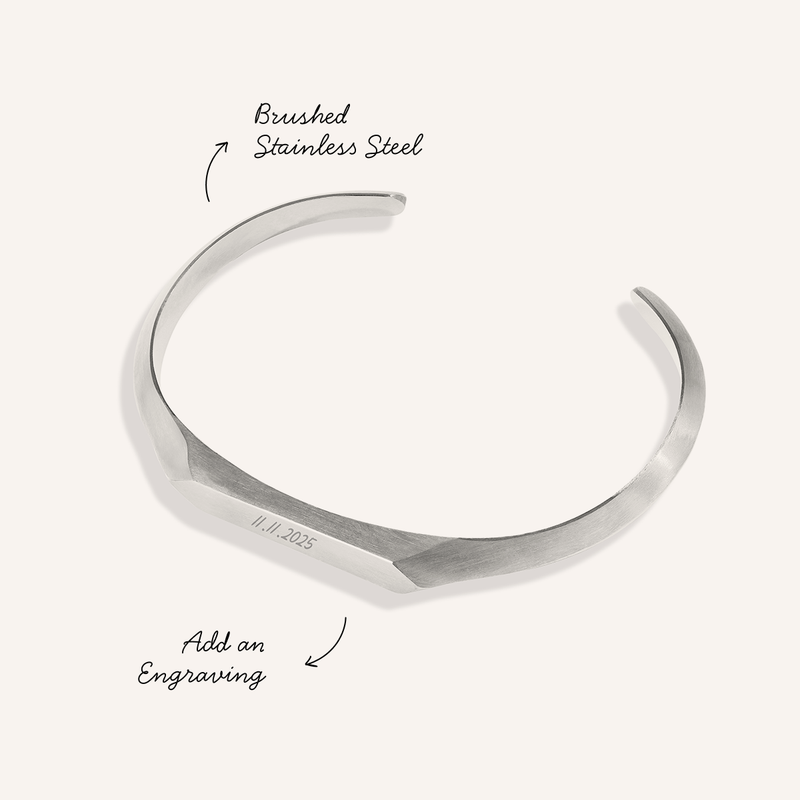 Intersection Cuff Bangle (Silver)