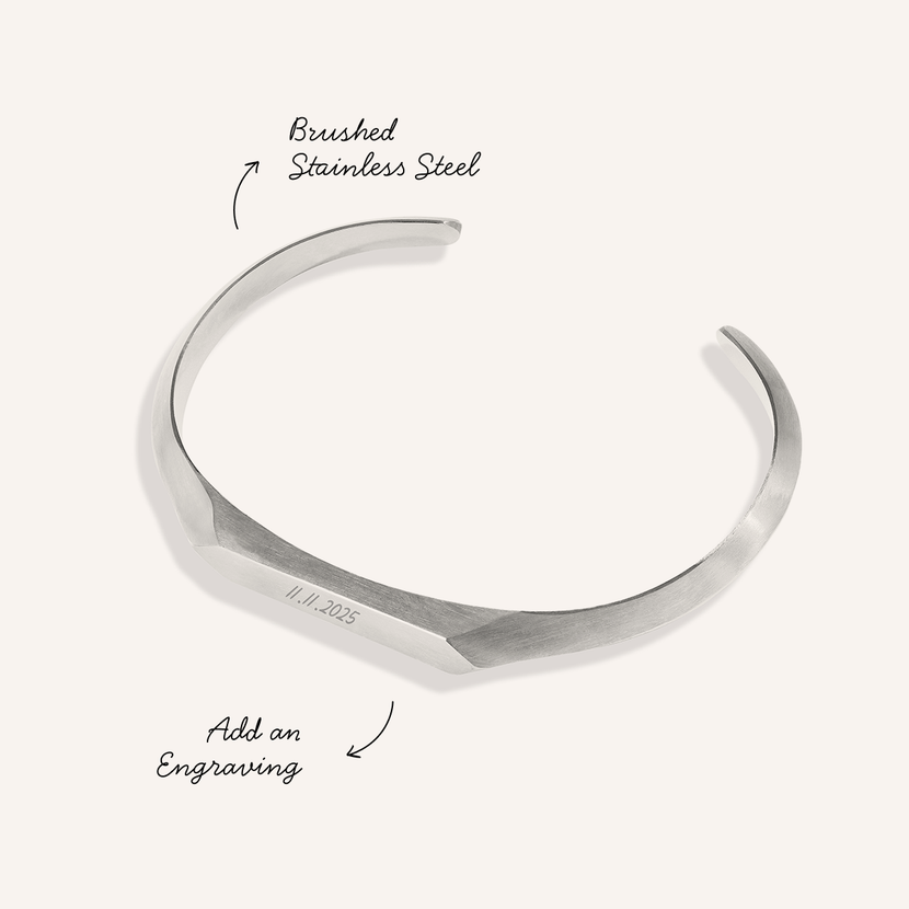 Intersection Cuff Bangle (Silver)
