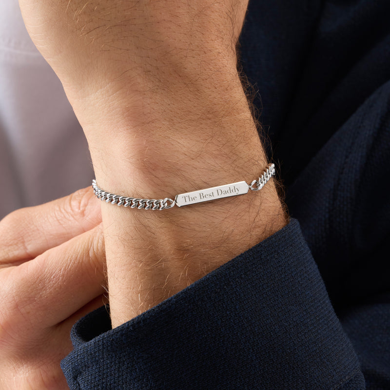 Men's Intersection ID Bracelet (Silver)