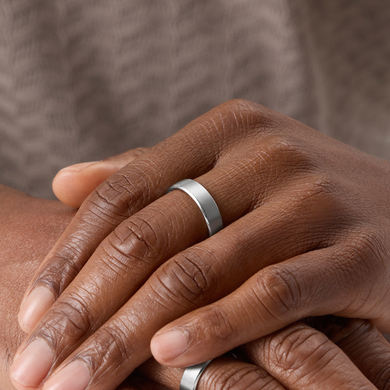 Intersection Band Ring (Silver)