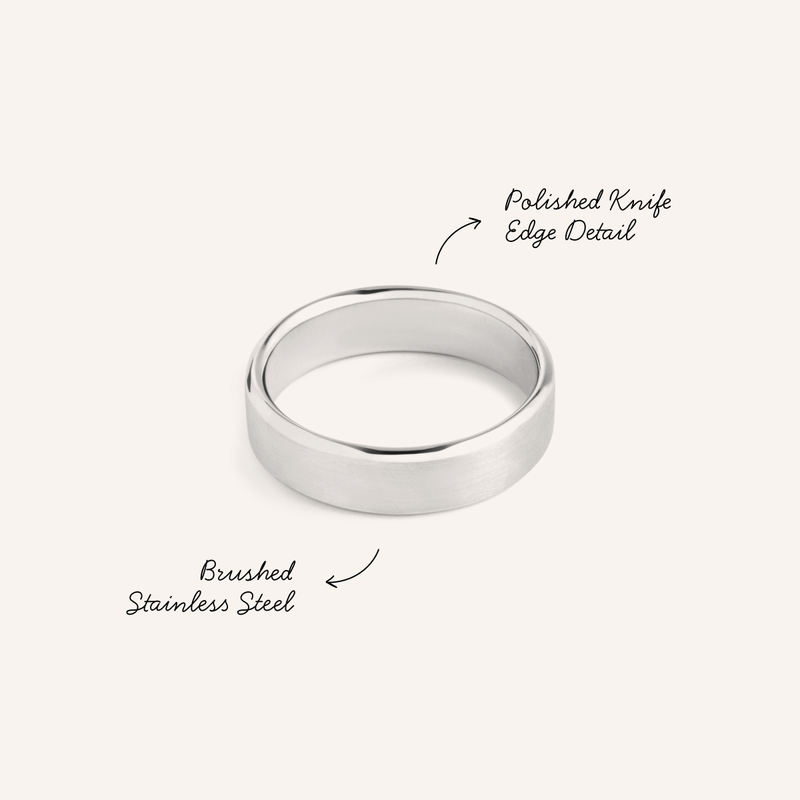 Intersection Band Ring (Silver)