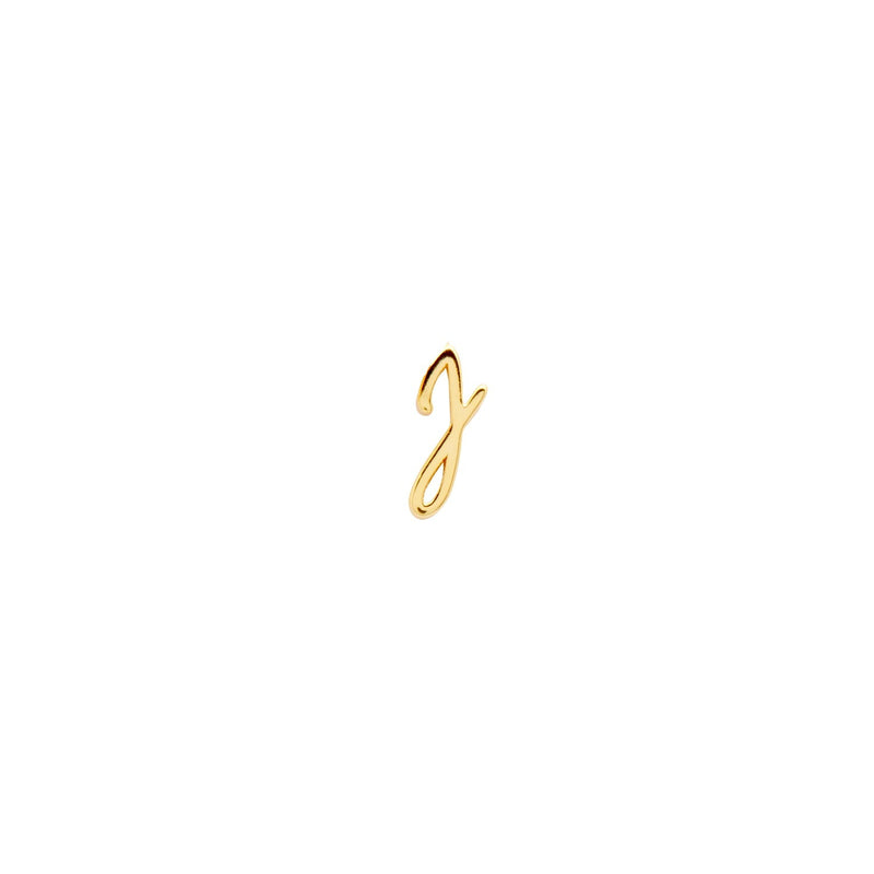 Made Mine Script Letter Bracelet (Gold) - Clientbase