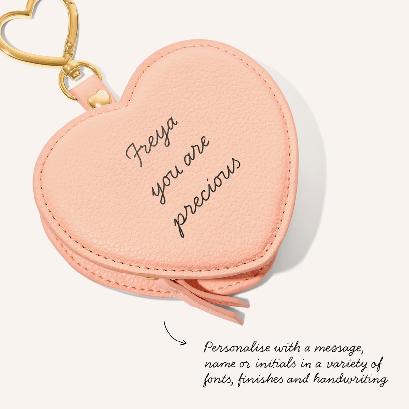 Kids' Heart Purse Keyring (Peach)