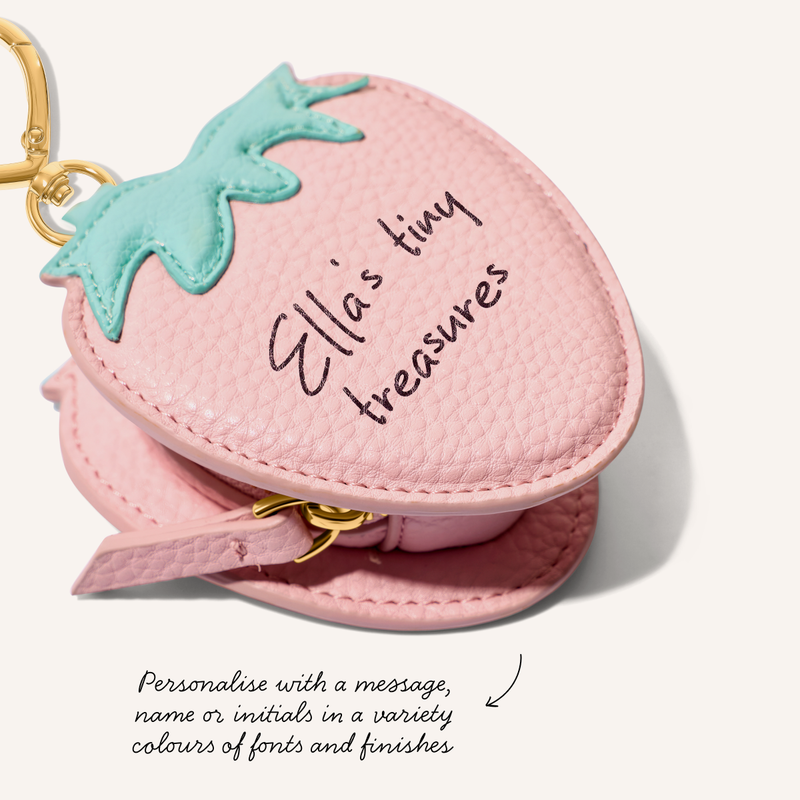Kids' Strawberry Purse Keyring (Pink)