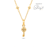 Key to Happiness Necklace (Gold)