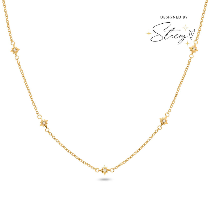 Written In The Stars Chain Necklace (Gold)