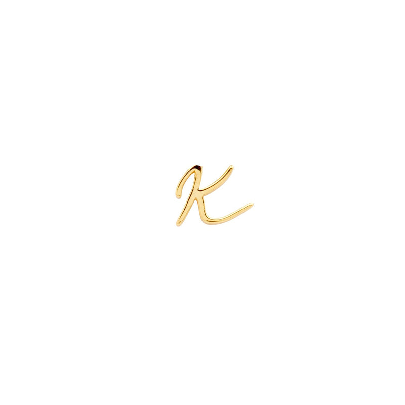 Made Mine Script Letter Bracelet (Gold) - Clientbase