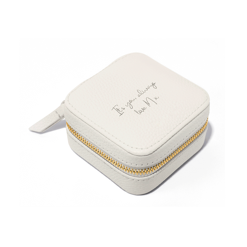 Leather Keepsake Box (Ivory)