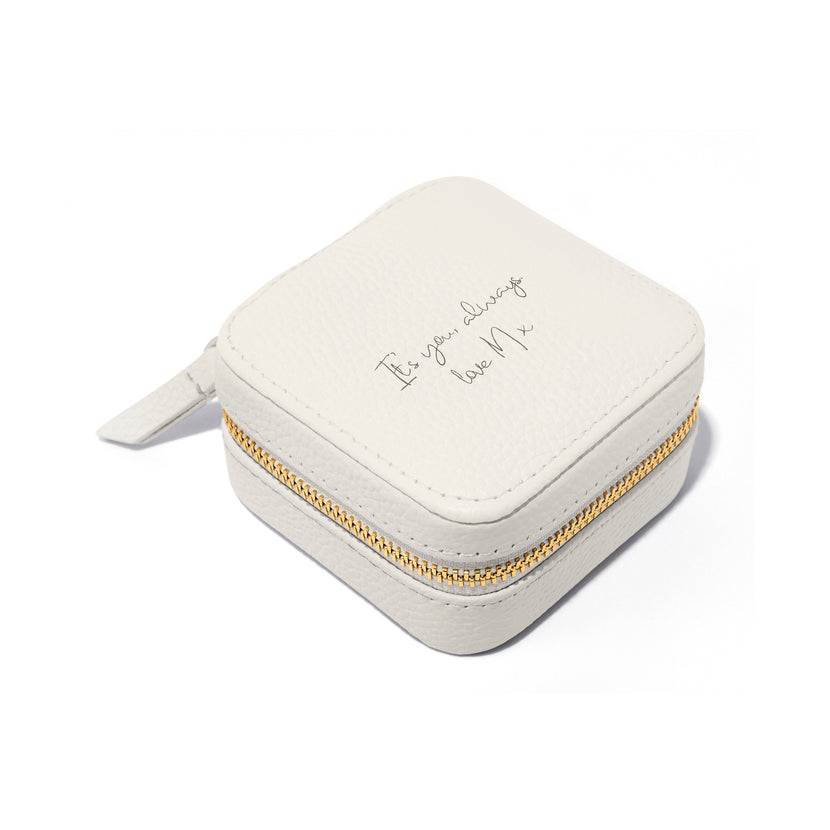 Leather Keepsake Box (Ivory)