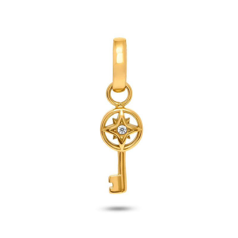 Key to Happiness Pendant (Gold)