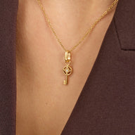 Key to Happiness Necklace (Gold)