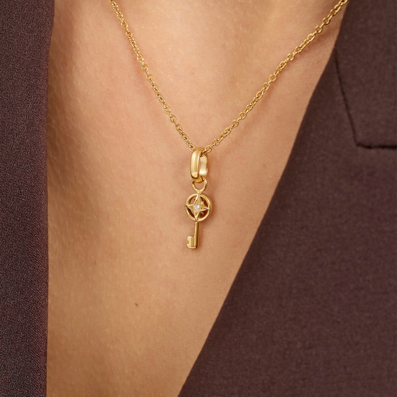 Key to Happiness Necklace (Gold)