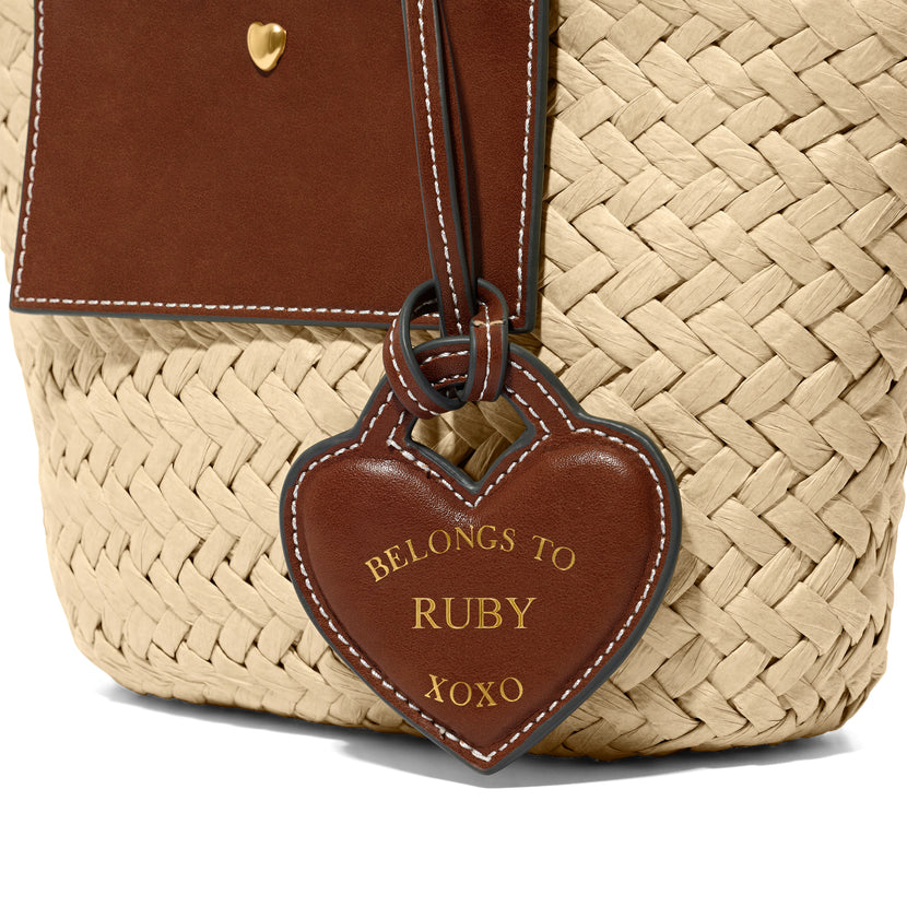 Mini Raffia Structured Bag (Natural)