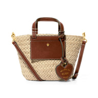 Mini Raffia Structured Bag (Natural)