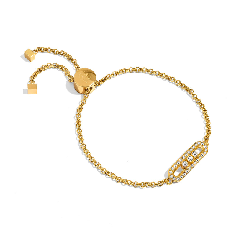 Pavé Kinetic Bracelet (Gold)
