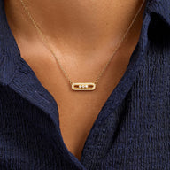 Pavé Kinetic Necklace (Gold)