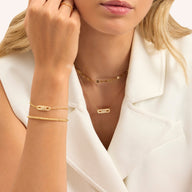 Pavé Kinetic Necklace (Gold)
