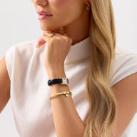 Mini Chelsea Mother of Pearl Leather Watch (Gold)