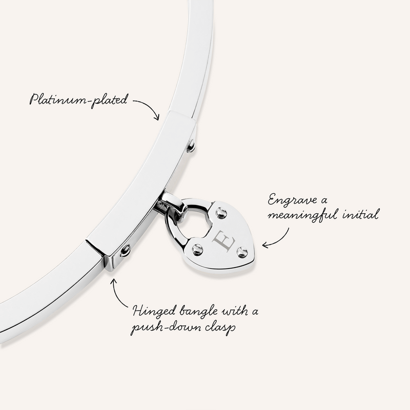 Love Locks Bangle (Silver)