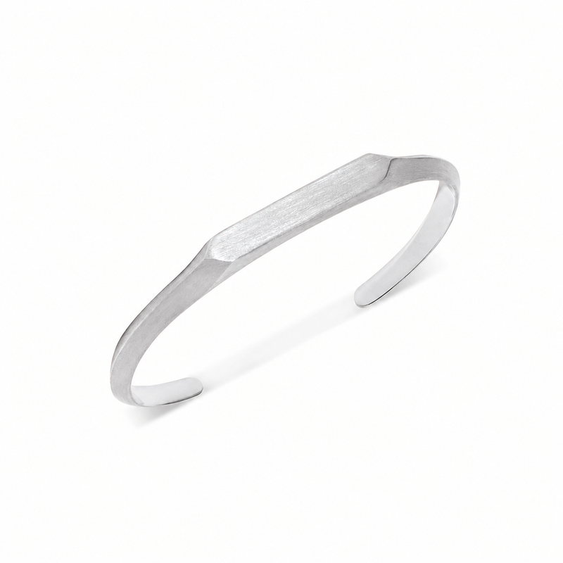 Intersection Cuff Bangle (Silver)
