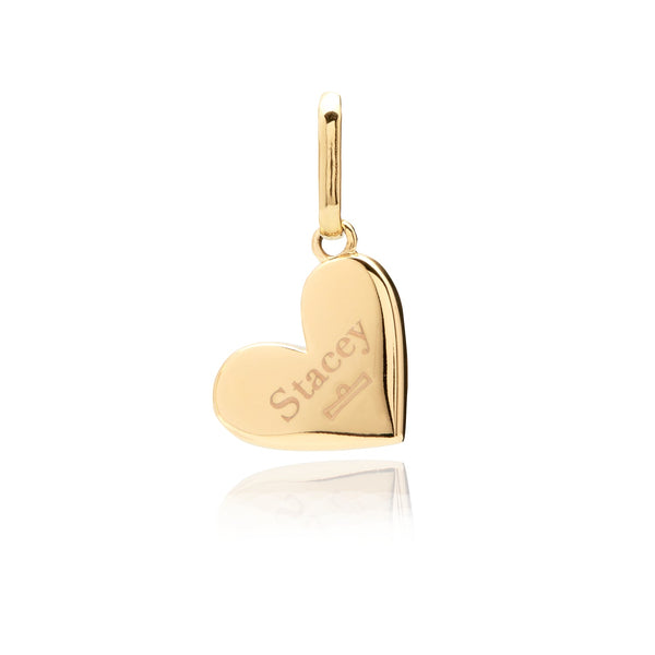Stories Script Initial Charm (Gold)