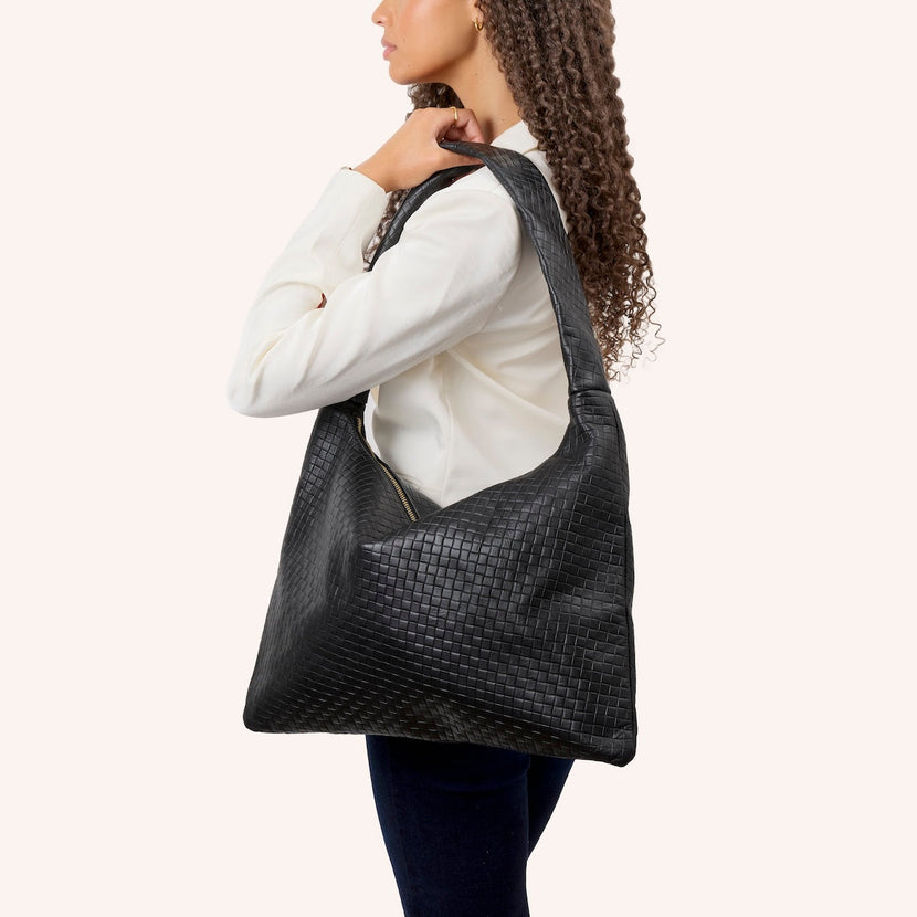 Milan Leather Bag (Black)