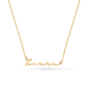 Fine Signature Name Necklace (Gold)